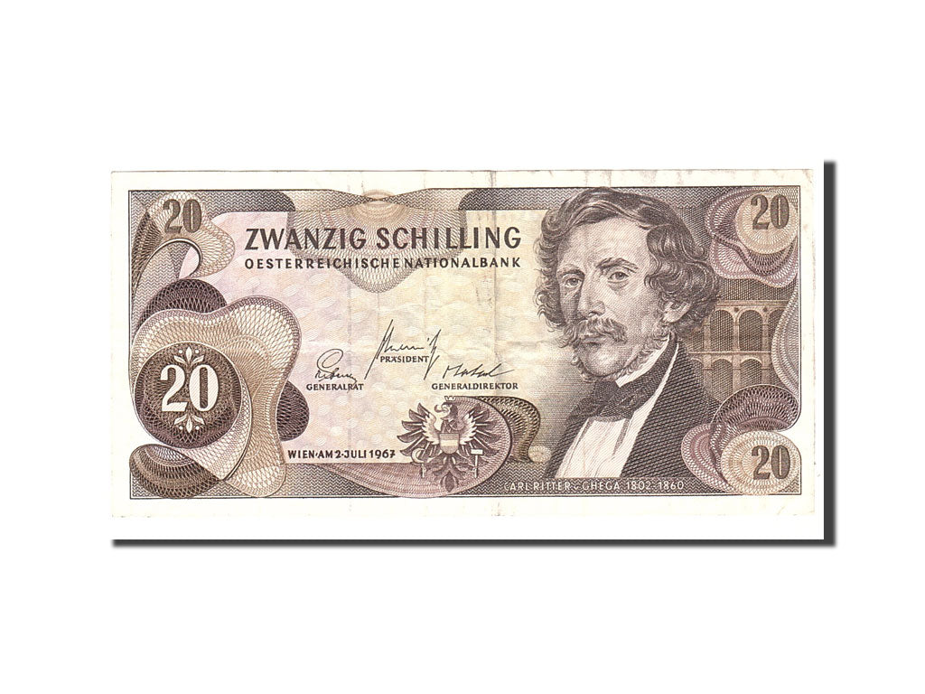 bankovka,
Rakúsko,
20 šilingov