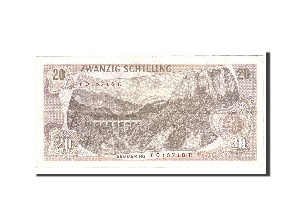 bankovka,
Rakúsko,
20 šilingov