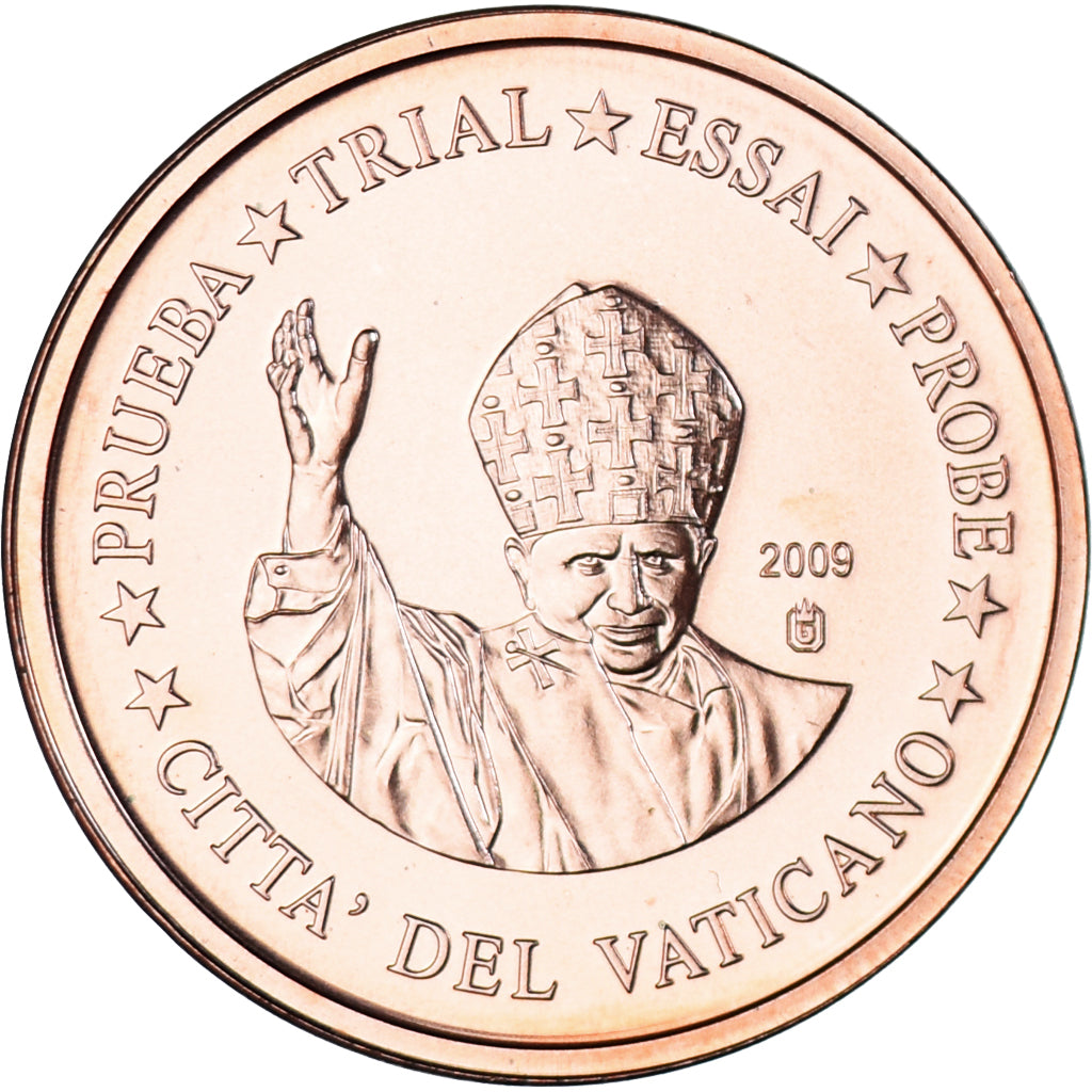 Vatikán,
2 euro centy,
2009