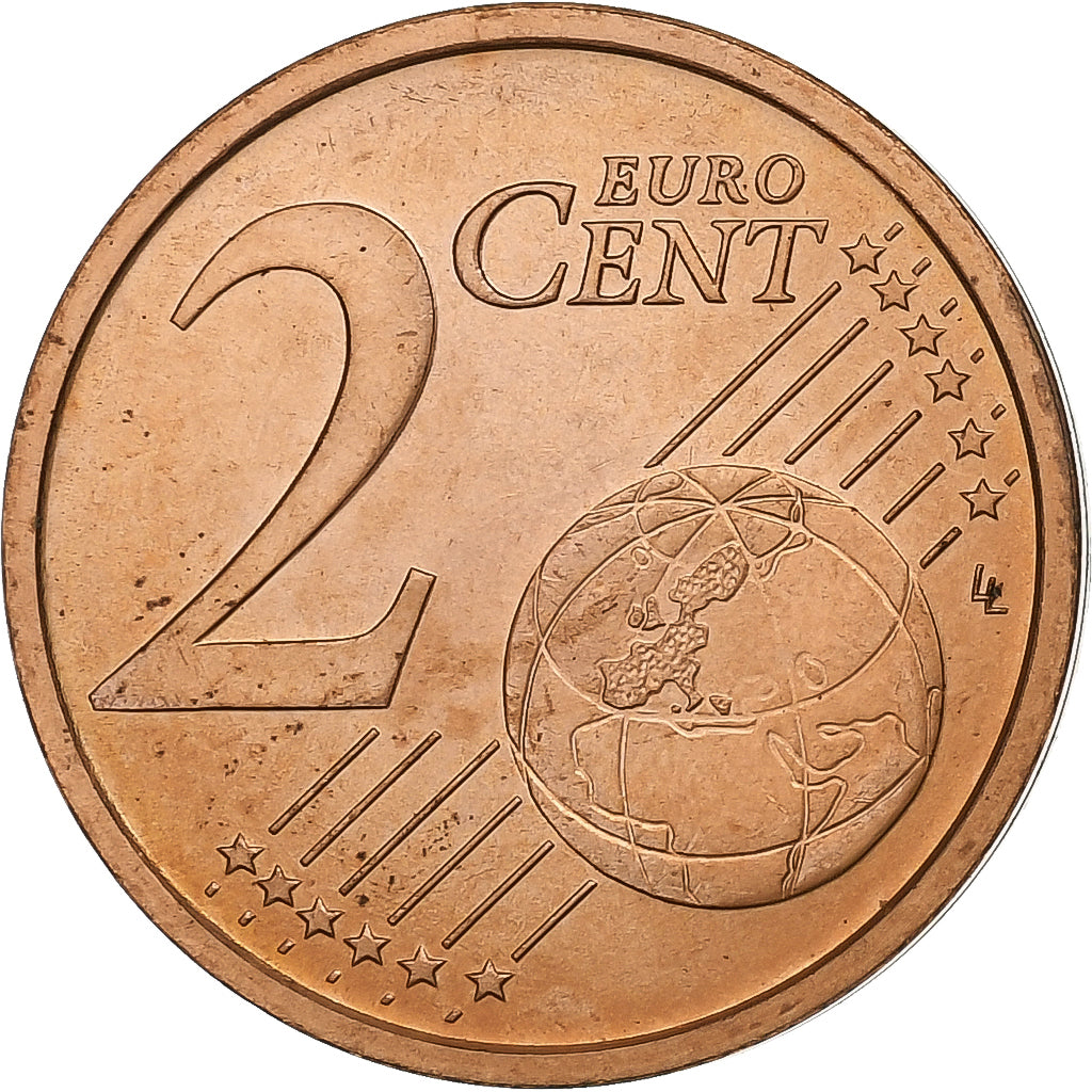 Vatikán,
2 euro centy,
Jána Pavla II