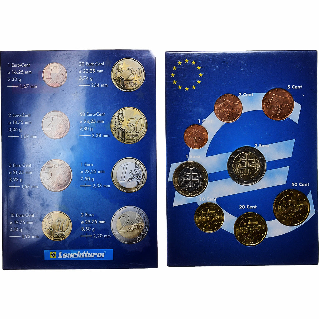 slovenský,
Setze 1 ct. - 2 eurá,
2002