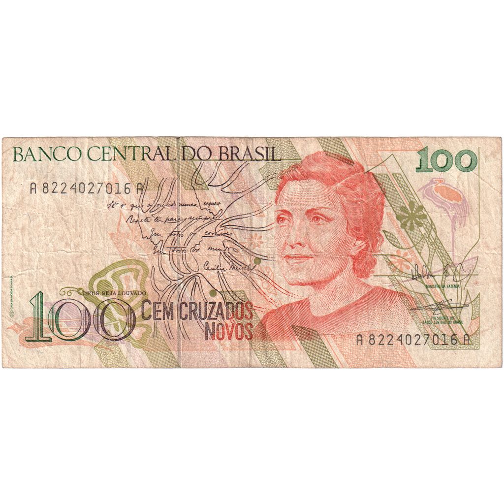 Brazília,
100 krížnikov,
VF (20-25)