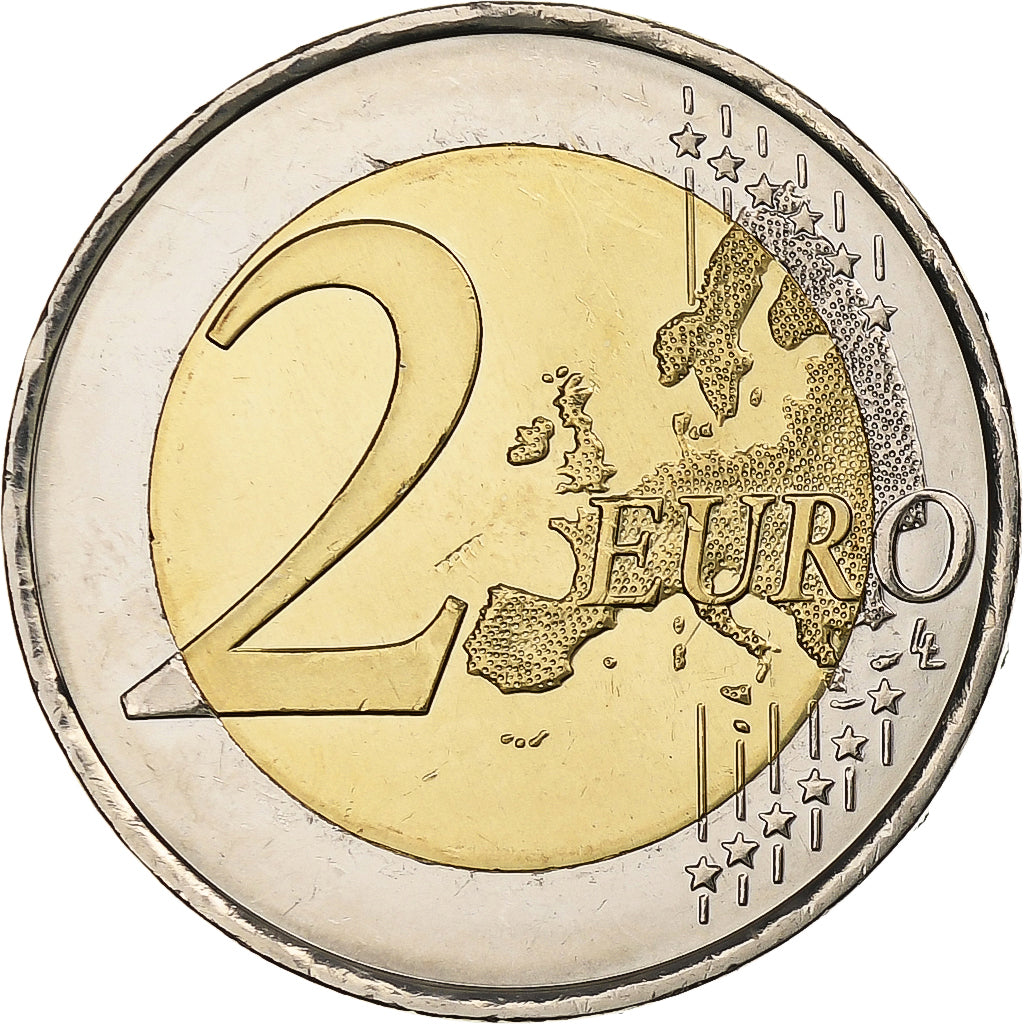 španiel,
2 eurá,
30 rokov pred Drapeau de l'UE