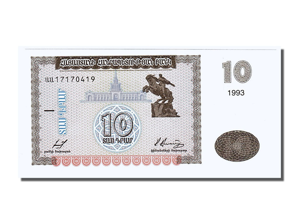 bankovka,
Arménsko,
10 Dráma