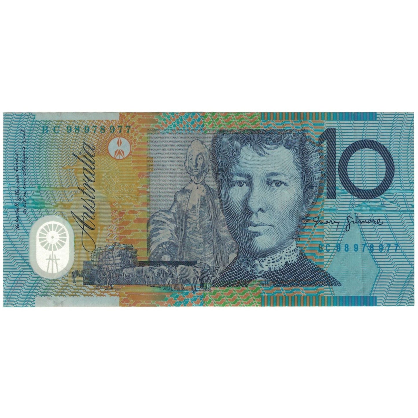 bankovka,
Austrália,
10 dolárov