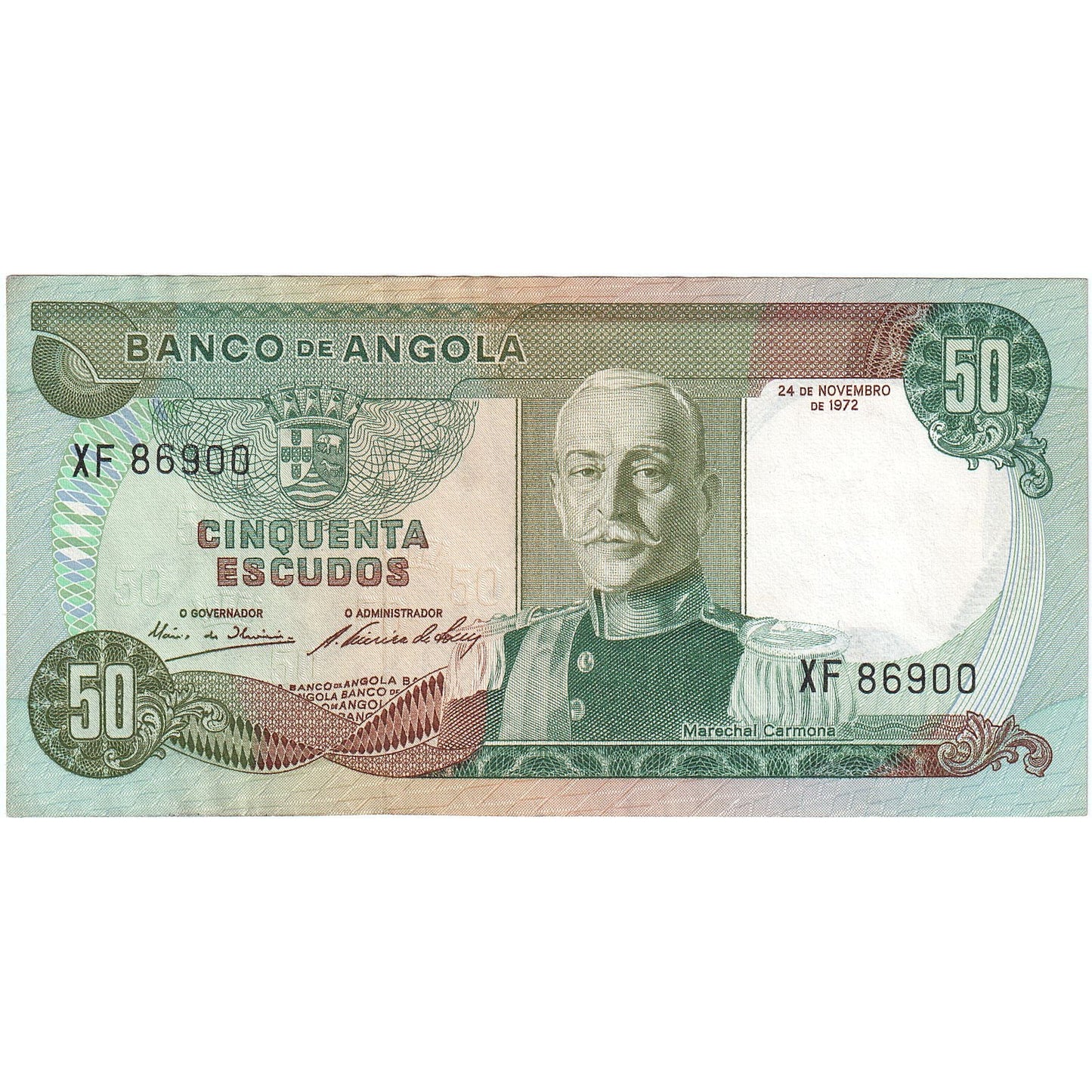 Angola,
50 escudo,
1972-11-24