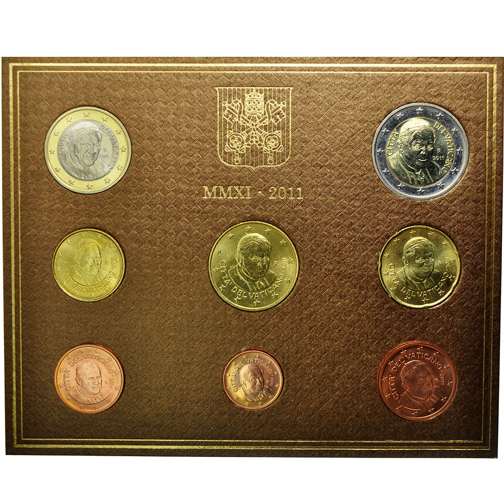 VATIKÁNSKY STÁNOK,
1 cent za 2 eurá,
2011