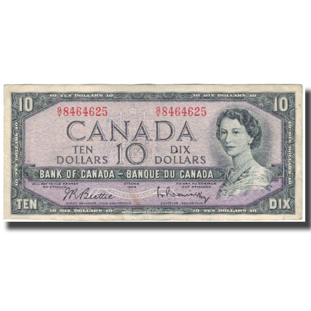 bankovka,
Kanada,
10 dolárov