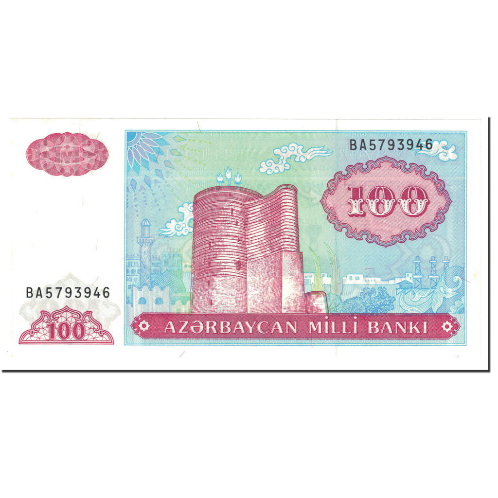 bankovka,
Azerbajdžan,
100 manatov