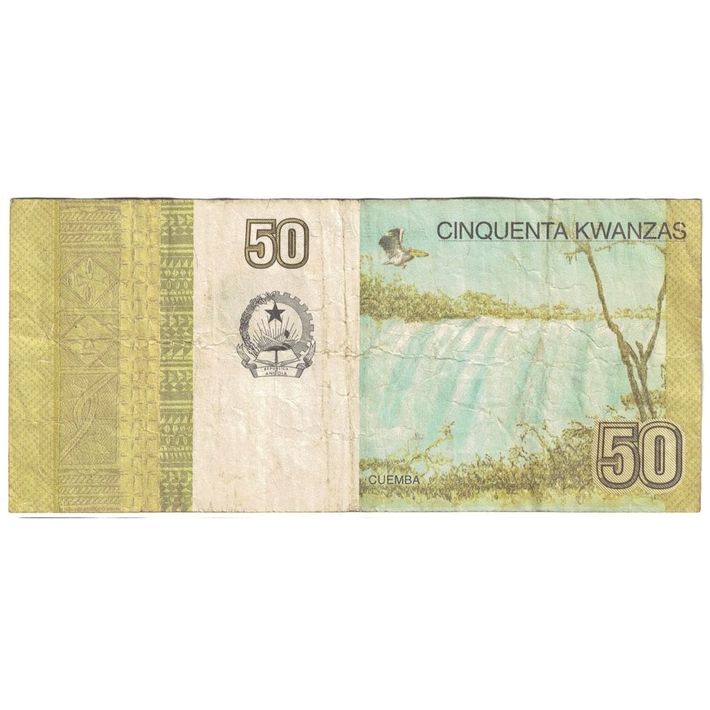bankovka,
Angola,
50 kwanz