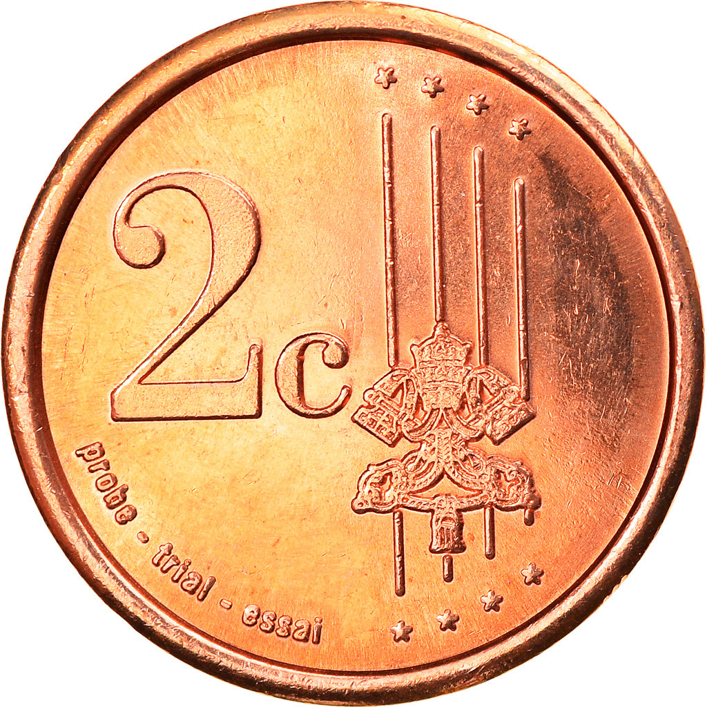 Vatikán,
2 euro centy,
2007
