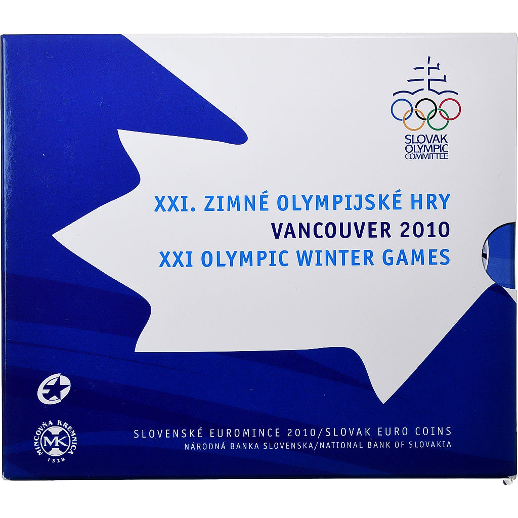 slovenský,
Setze 1 ct. - 2 eurá + Jeton,
Olympische Winterspiele vo Vancouveri