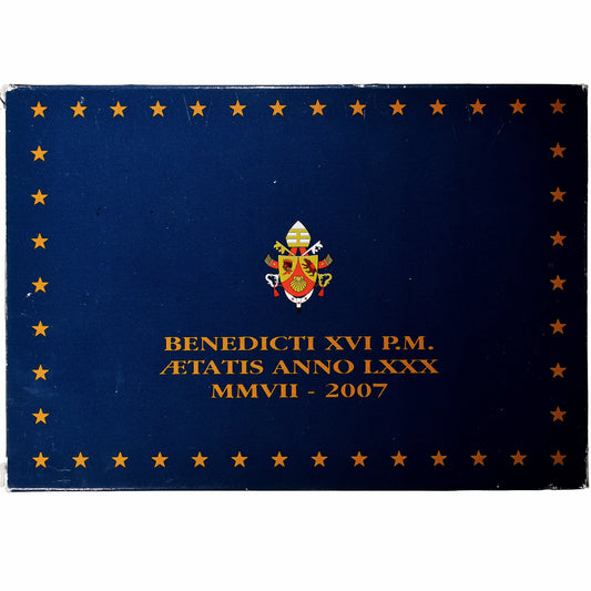 Vatikán,
 
 Benedikt XVI.,
 
 Sada 1 ct. - 2 eurá + medaila