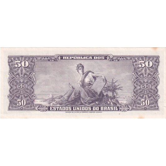 Brazília, 
  
  5 Centavos za 50 Cruzeiros, 
  
  UNC(65-70)