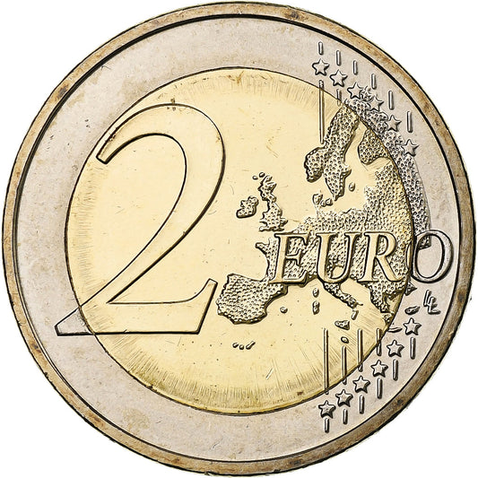 Slovinsko, 
  
  2 eurá, 
  
  Einführung v eurách
