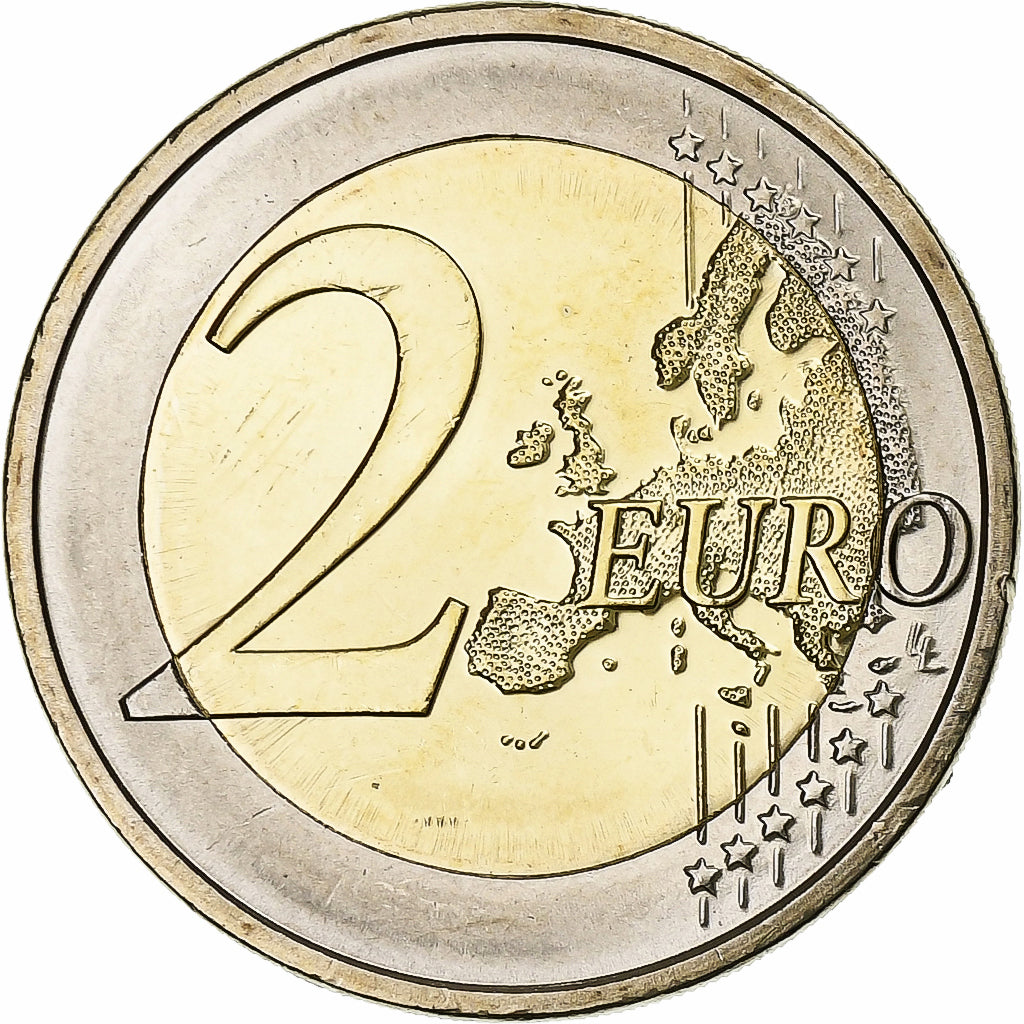 Slovinsko, 
  
  2 eurá, 
  
  10 Jahre Euro-Bageld