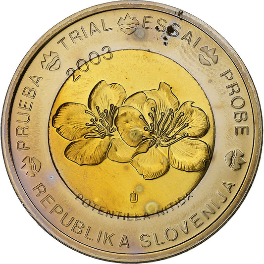 Slovinsko,
 
 2 eurá,
 
 neoficiálny súkromný Münze