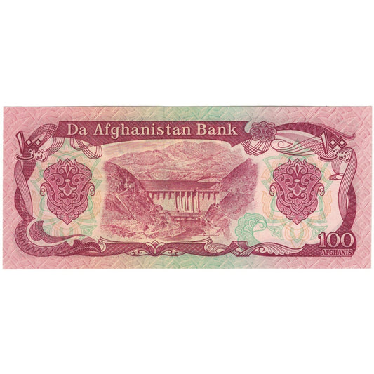 bankovka,
 
 Afganistan,
 
 100 Afgancov
