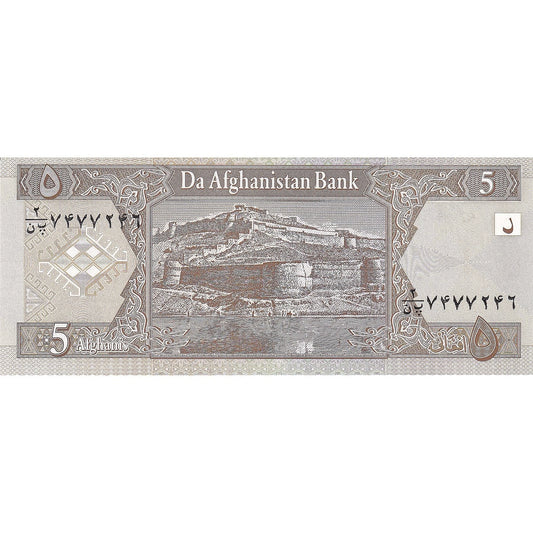 bankovka,
 
 Afganistan,
 
 5 Afgancov