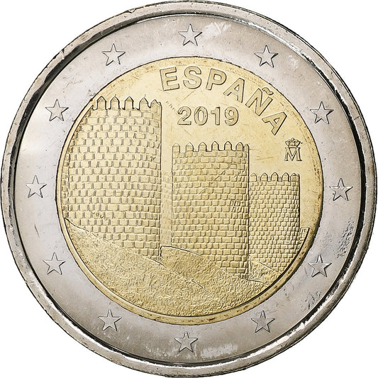 španielčina,
 
 2 eurá,
 
 2019