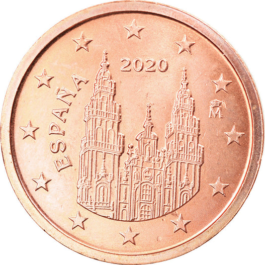 španielčina,
 
 2 euro centy,
 
 2020