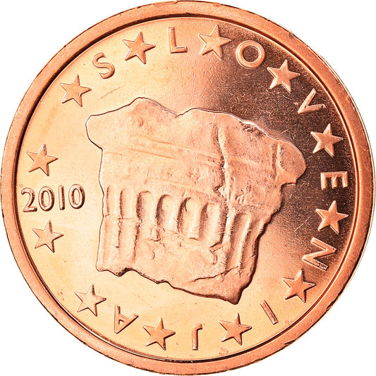 Slovinsko,
 
 2 euro centy,
 
 2010